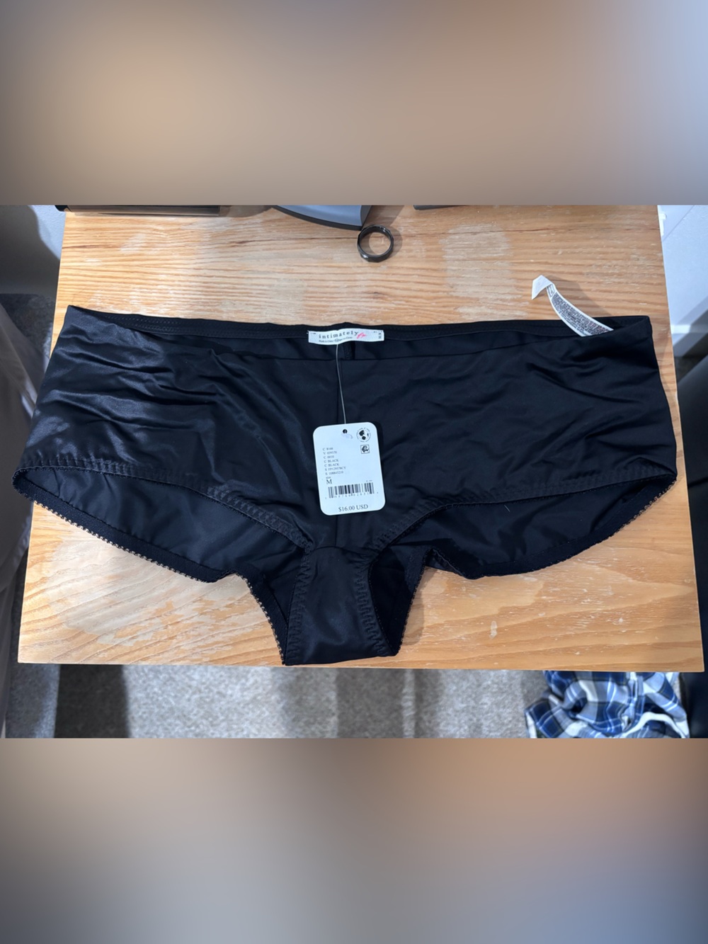 Black Silk Tanga Boyshort Underwear - Free People Intimately